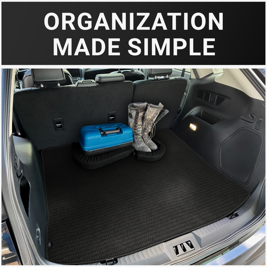 Vehilux Cargo Organizer Cargo Mat with Cargo Bumpers for SUV, CUV & Car Storage for Ford Edge 2015-2023 Models