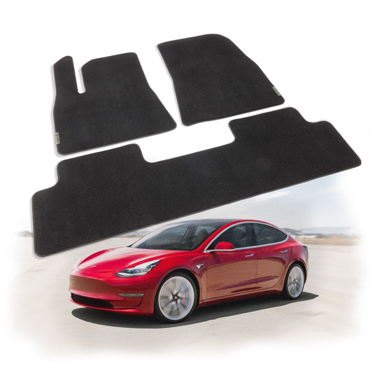 Vehilux Carpeted Mat(s) for Tesla Model 3 Floormats, 2020-2023