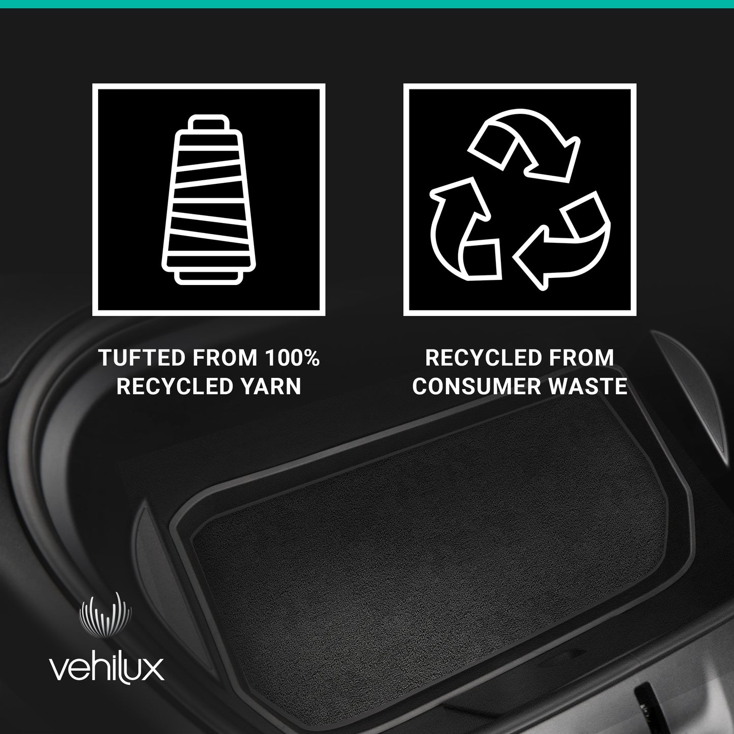 Vehilux Carpeted Mat(s) for Tesla Model Y Frunk, 2020-2023