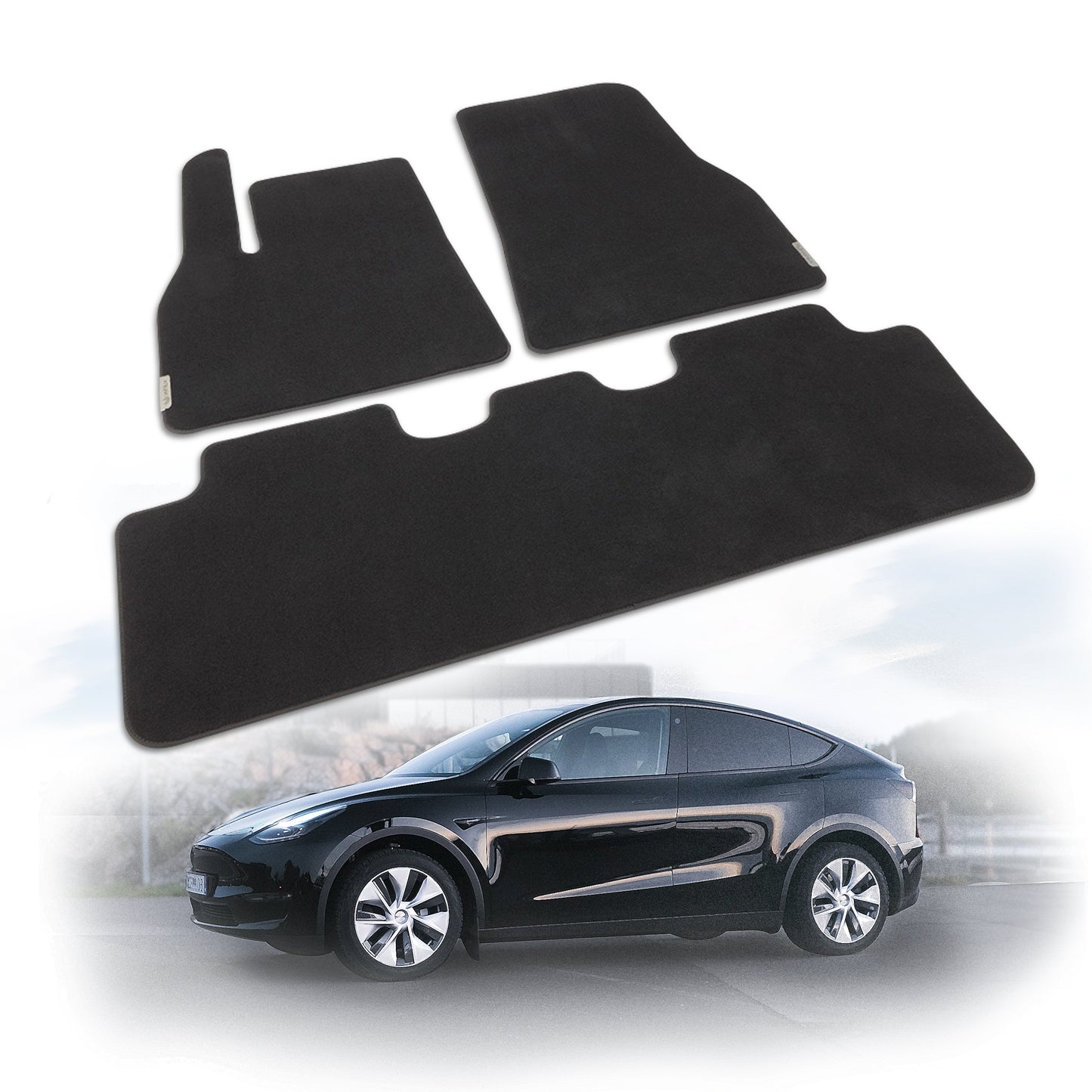 Vehilux Carpeted Mat(s) for Tesla Model Y Floormats, 2020-2023